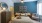 a bedroom with a bed and a mirror